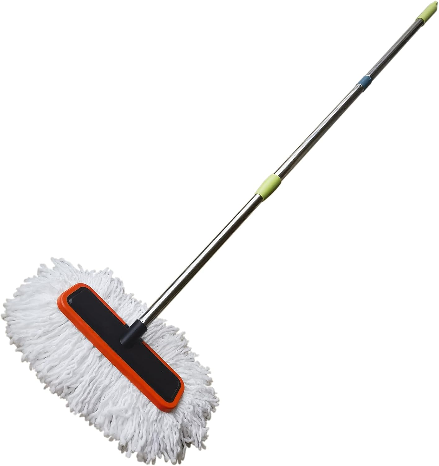 BMDHA Car Wash Brush Long Handle Telescopic Polyester Cotton Soft Brush Will Not Hurt Car Paint 98-155 Cm image number 1