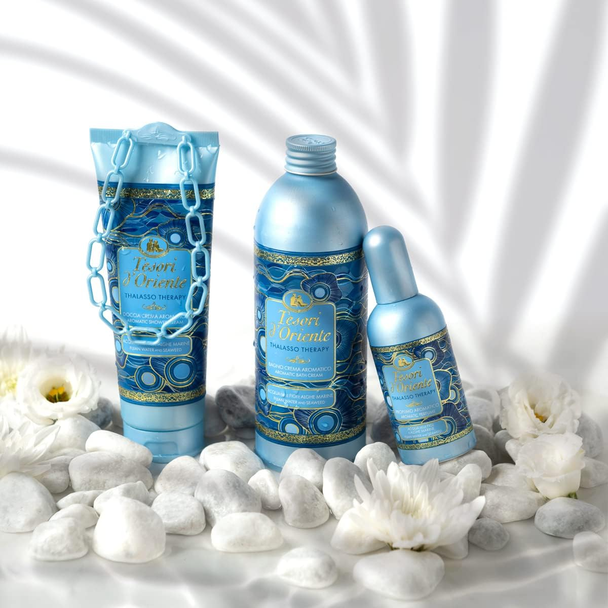 Tesori D'Oriente - Thalasso Therapy Cream Bath with Extract of Fiji Islands Water and Seaweeds, Cleanses the Skin and Provides Freshness and Moisturization, 500 Ml image number 3