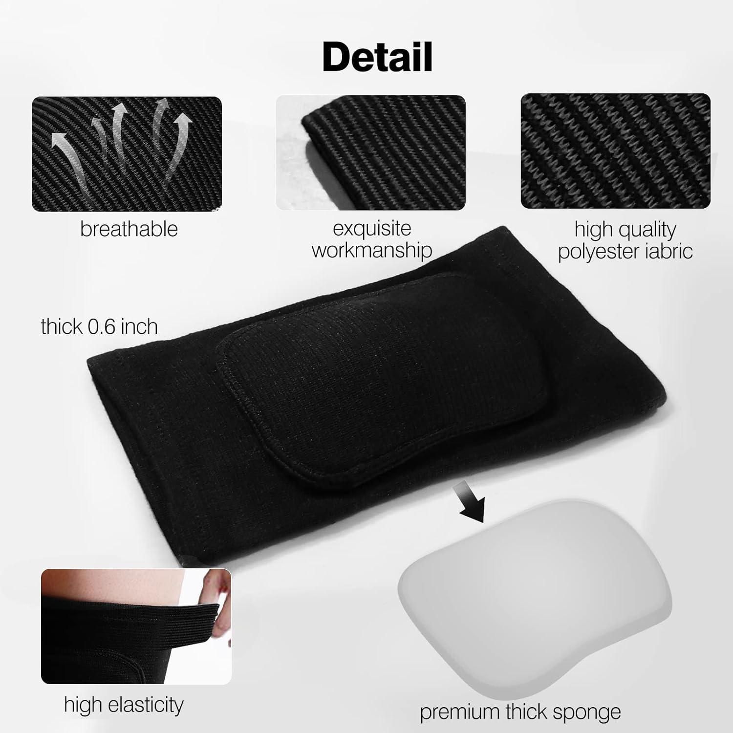 Breathable Soft Knee Pads for Volleyball, Dance, Football, Yoga, Basketball, and Skating - Protective Gear for Adults and Kids (M(90-120))