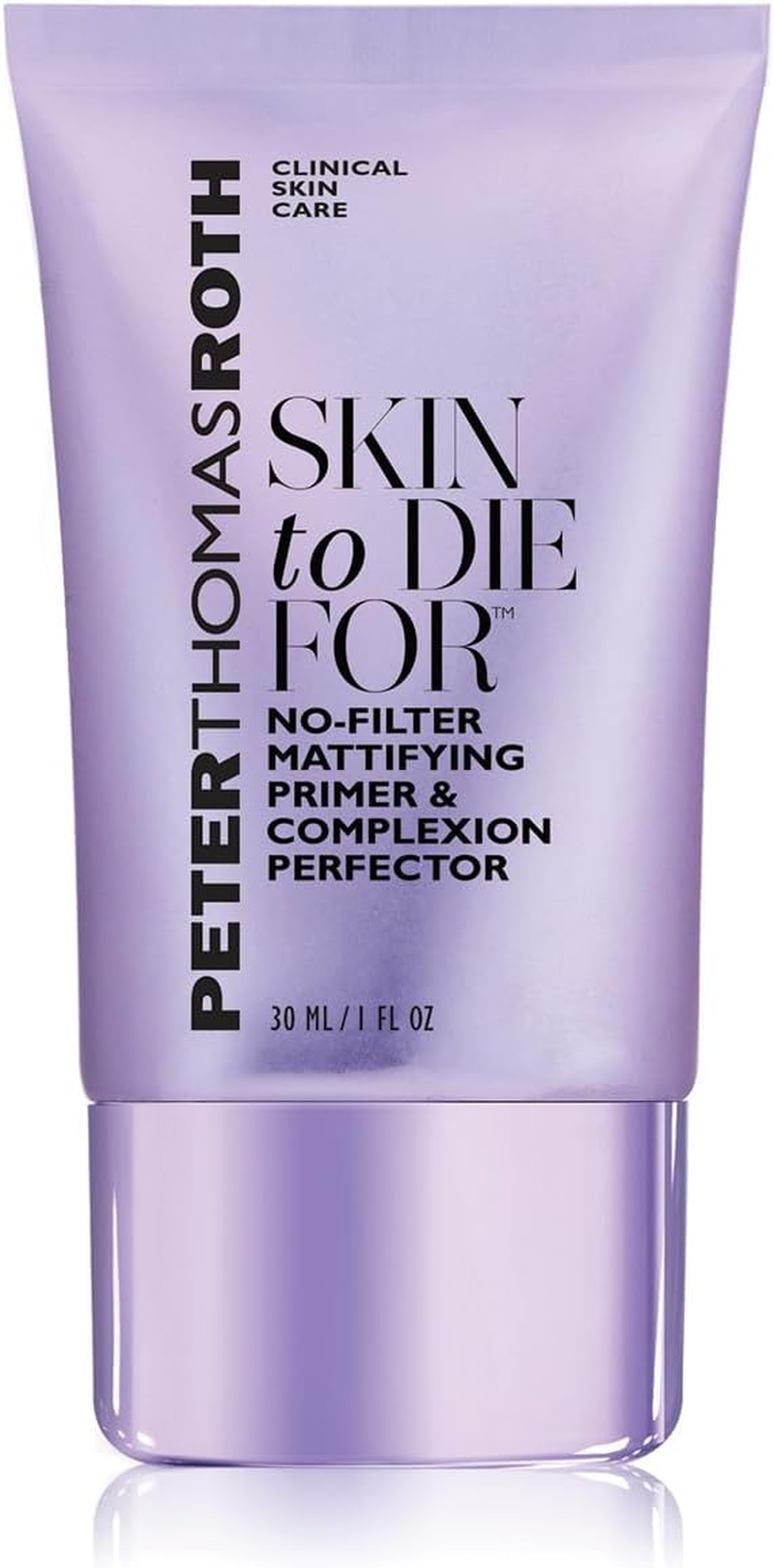 Peter Thomas Roth Skin to Die for No-Filter Mattifying Primer and Complexion Perfector for Women, 30Ml