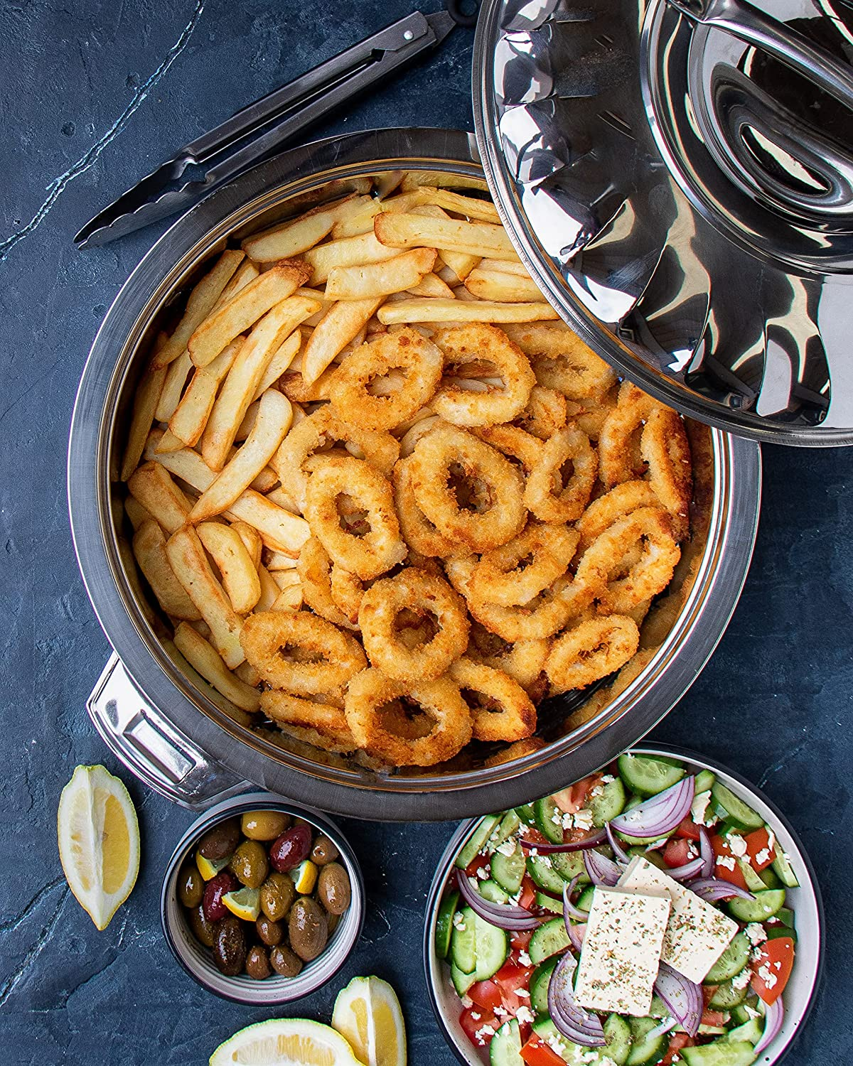 The House of Florence Stainless Steel Max Fresh Insualted Food Warmer, 8.5 Litre Capacity,Silver image number 3