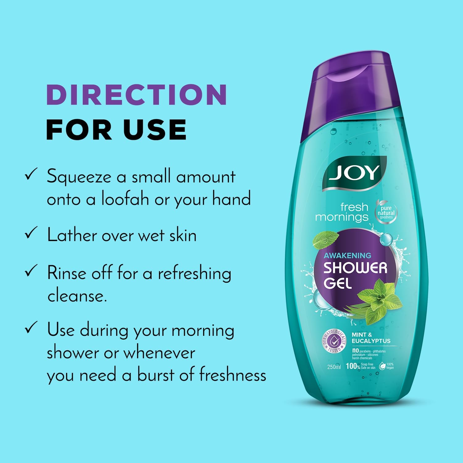 Joy Fresh Mornings Awakening Shower Gel ( Body Wash ) 250 Ml image number 1