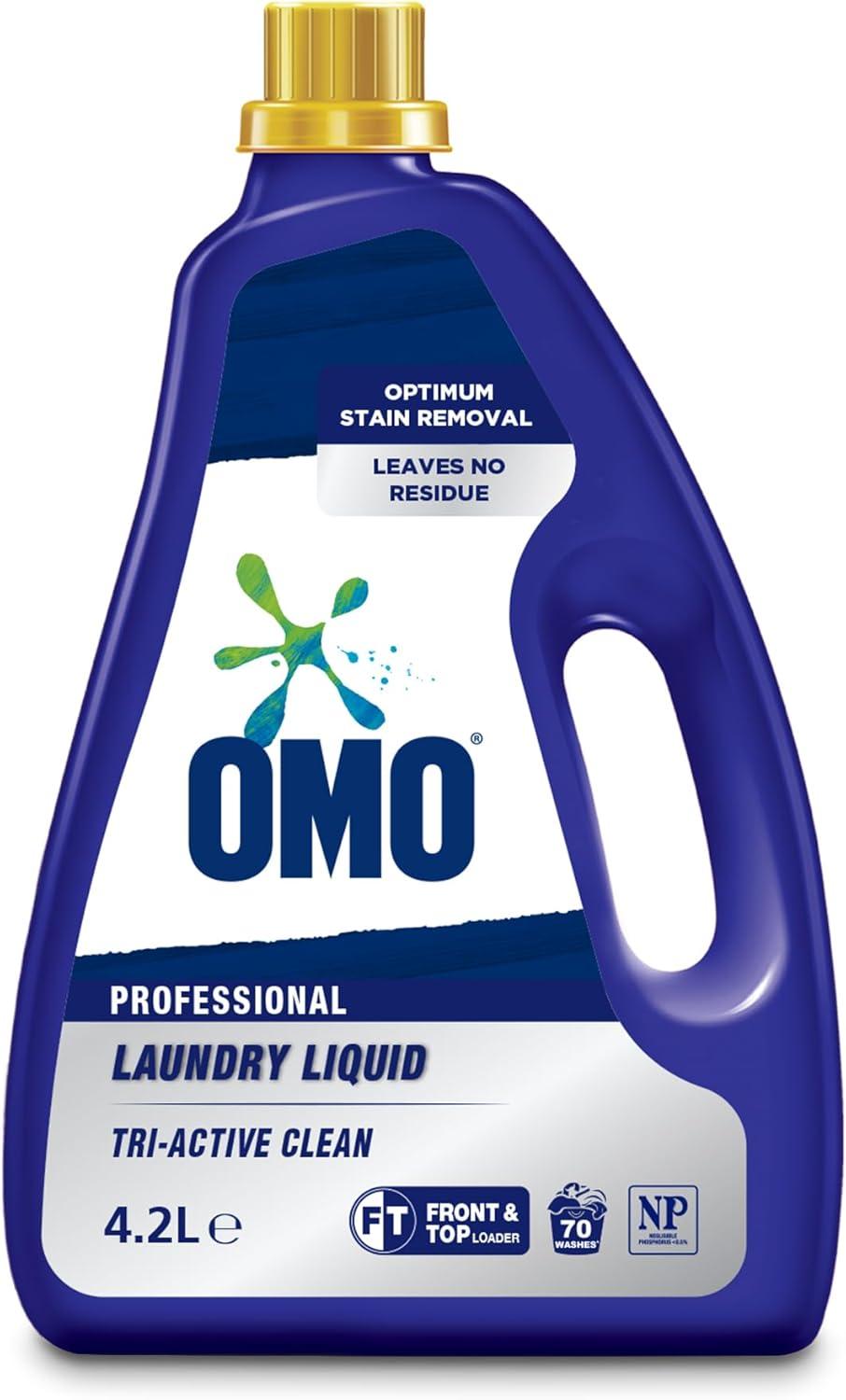 OMO Professional Laundry Liquid Detergent &ndash; Powerful Stain Remover for Clothes &ndash; Deep Cleaning, Fast-Acting Formula &ndash; No Residue, Works in One Wash &ndash; Tough on Grease, Oil, Mud & Stains &ndash; 4.2 Liters image number 2