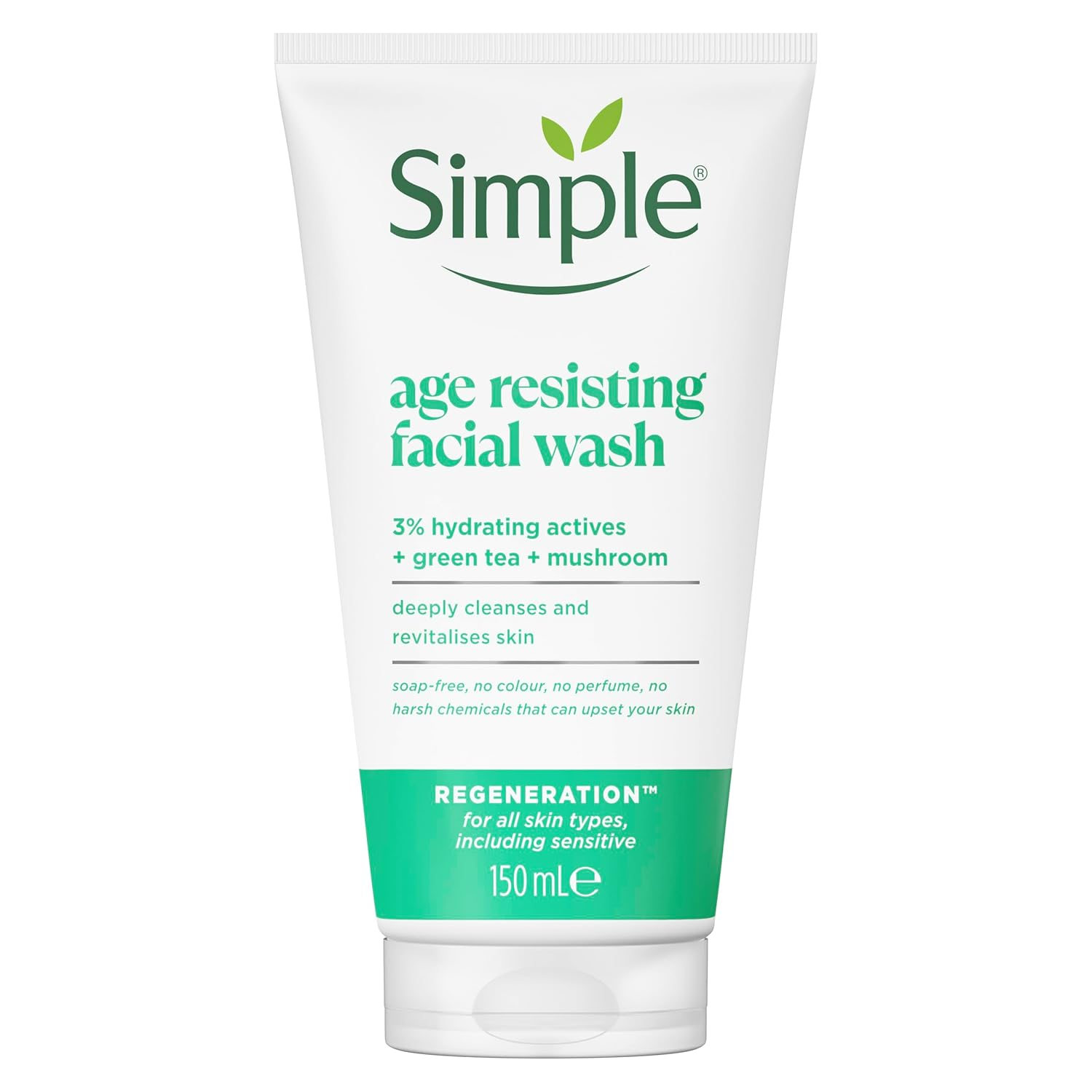 Simple Regeneration Facial Wash Age Resisting, 150Ml image number 1