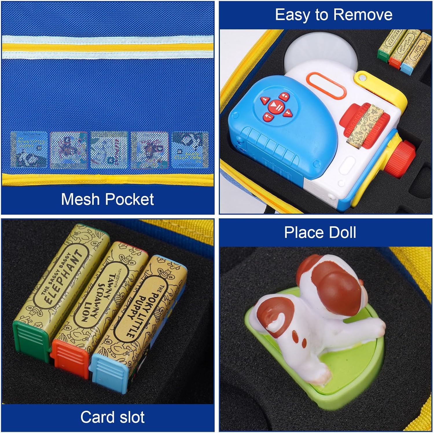 MGZNMTY Storage Case Compatible with Little Tikes Story Dream Machine Books for Kids, Storybook Projector Audio Play and Character Collection Toddler Toys Gifts Travel Box (Only Case) image number 1