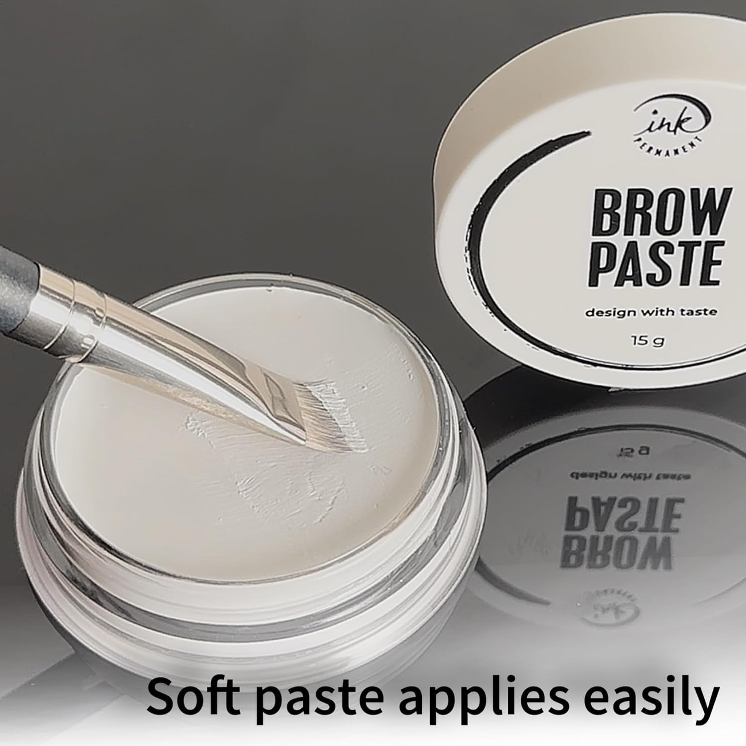 Eyebrow White Mapping Paste [Large 15G Bottle] Brow Mapping Paste, Eyebrow Contour for Microblading and PMU Supplies, Brow Design, Draw or Sketch the Shape image number 5
