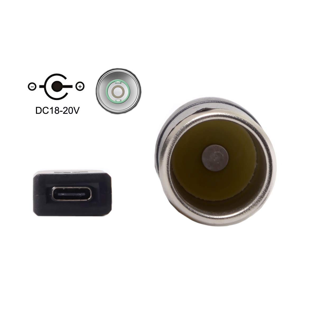 Chenyang CY USB-C Type-C to DC 20V Power Adapter USB-C to Cigarette Lighter Car Receptacle 65W Charger Cable - 4.5X3.0Mm For Hp image number 5