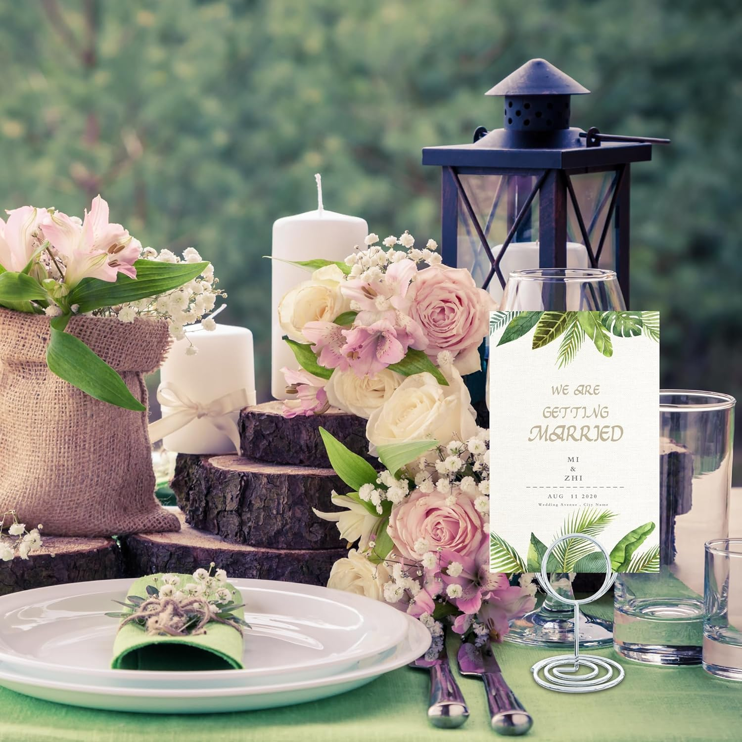 40PCS Table Number Holders, Place Cards Holder, Mini Food Labels Menu Holder, Photo Holders, Idea for Centerpieces, Wedding, Birthday, Party Decoration (Silver) image number 6