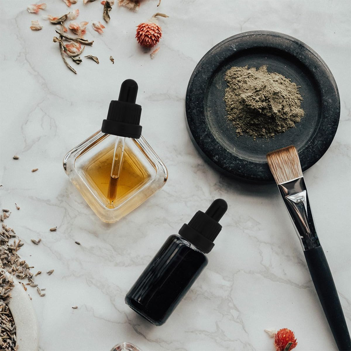 OFFIGAM 10 Sets Essential Oil Bottle Droppers with Safe Black Plastic Caps and Black Silicone Tops, Compatible with 15Ml 64Mm Glass Bottles, Oil Dropper Accessories for Beauty and Personal image number 2