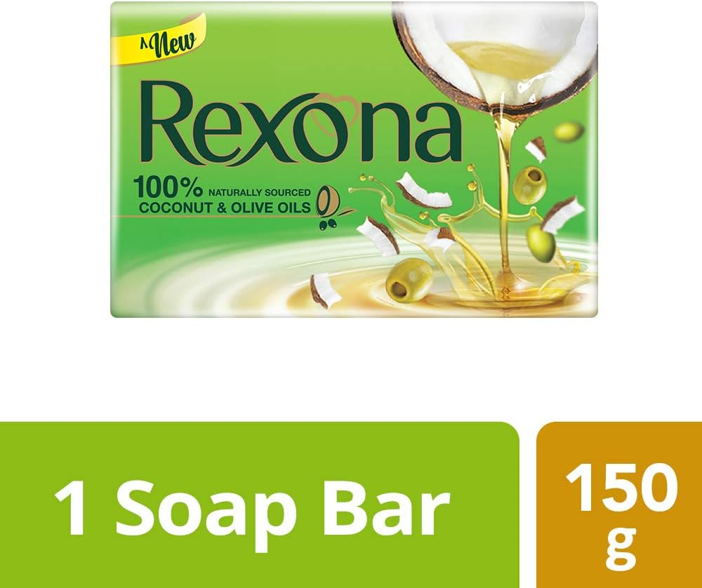 Rexona Soap with Coconut and Olive Oils for Silky and Soft Skin (150 Grams) image number 2