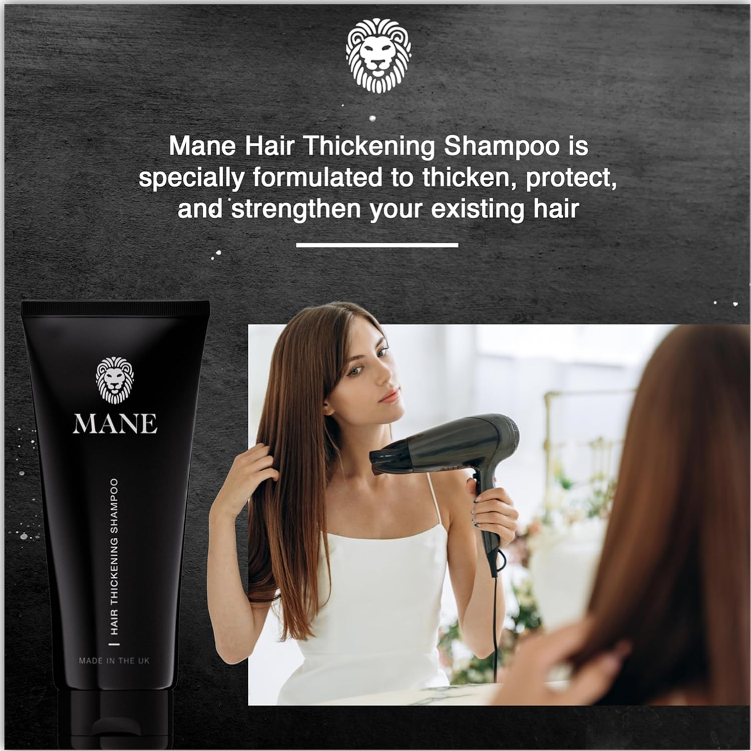 Mane Thickening Biotin Shampoo for Hair Growth Men & Women, Support Fine & Thinning Hair, Reduce Loss & Encourage Thicker, Fuller Growth with Conditoner (Pack of 10) image number 3