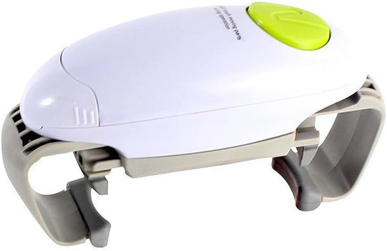 LEDON Electric Can Opener & Bottle Opener - Automatic Hands-Free Operation with Smooth Edge Cutting - Compact White Design (19X7X9.5Cm) - Kitchen Gadget for Seniors & Easy Open Lids