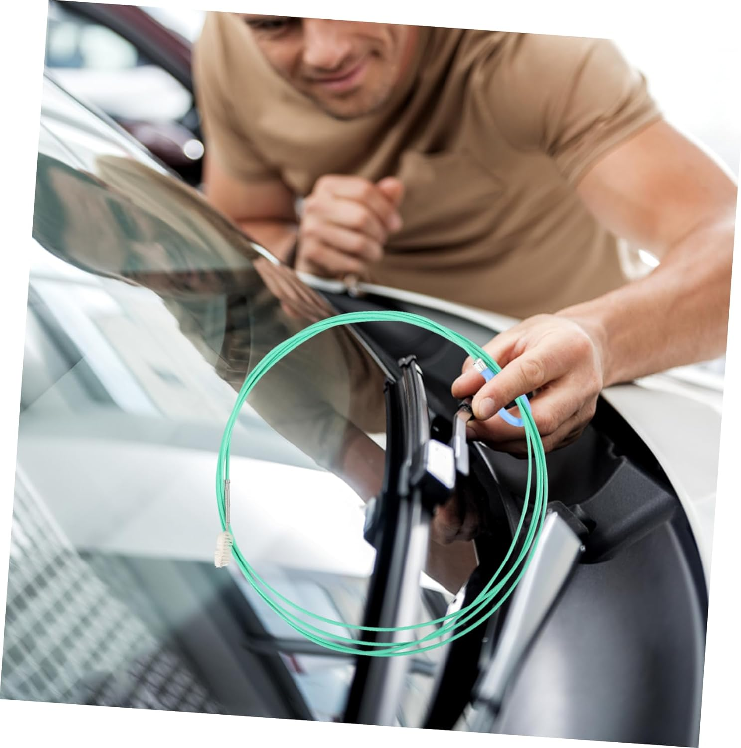 TEMPNAP Drain Brush Cleaning Tool Flexible Car Roof and Air Conditioner Drain Pipe Cleaner Brush for Automotive Leak and Clog Removal, Extra Long Handle for Car Care Maintenance image number 6