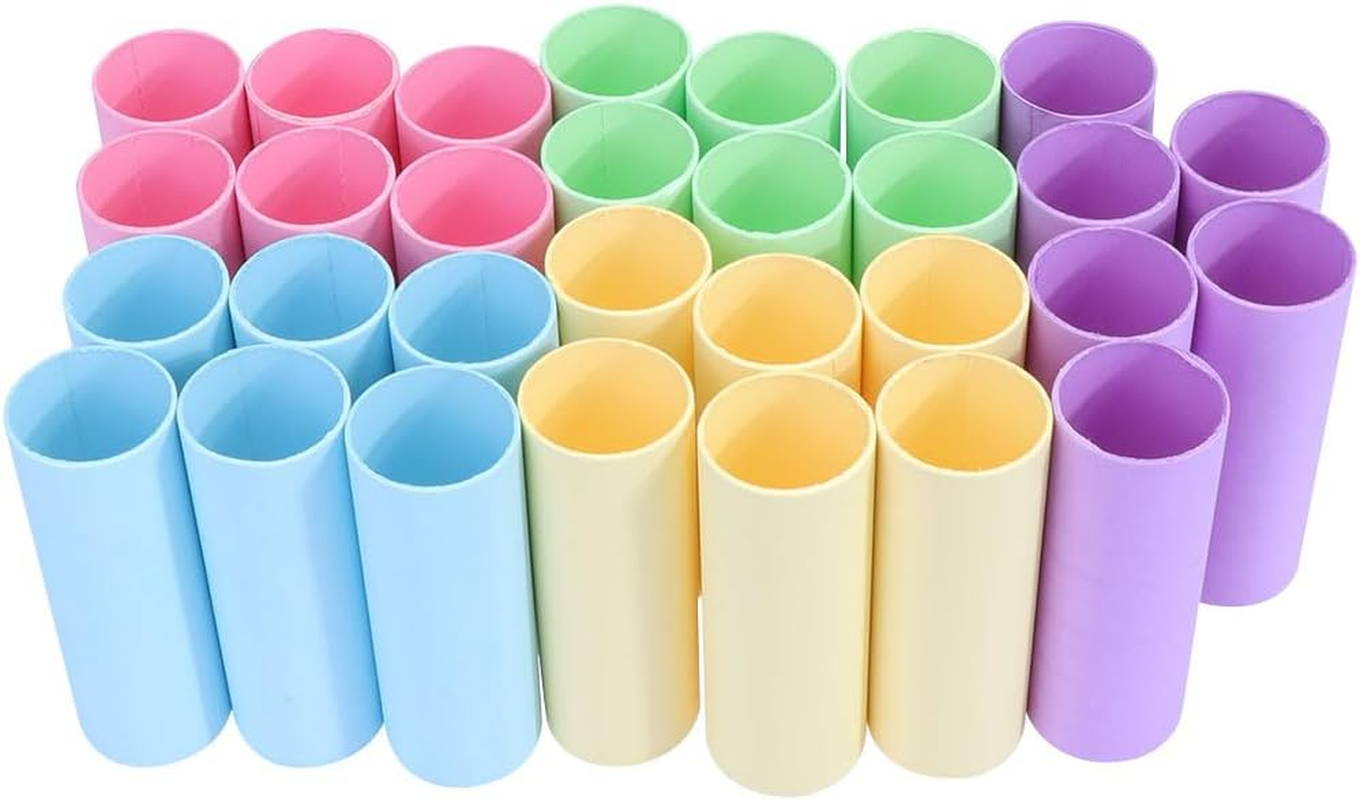 Operitacx 20Pcs Cardboard Tubes for Crafts, Empty Toilet Paper Rolls for Crafts Projects (Height 4.33 Inches, Diameter 1.57 Inches)