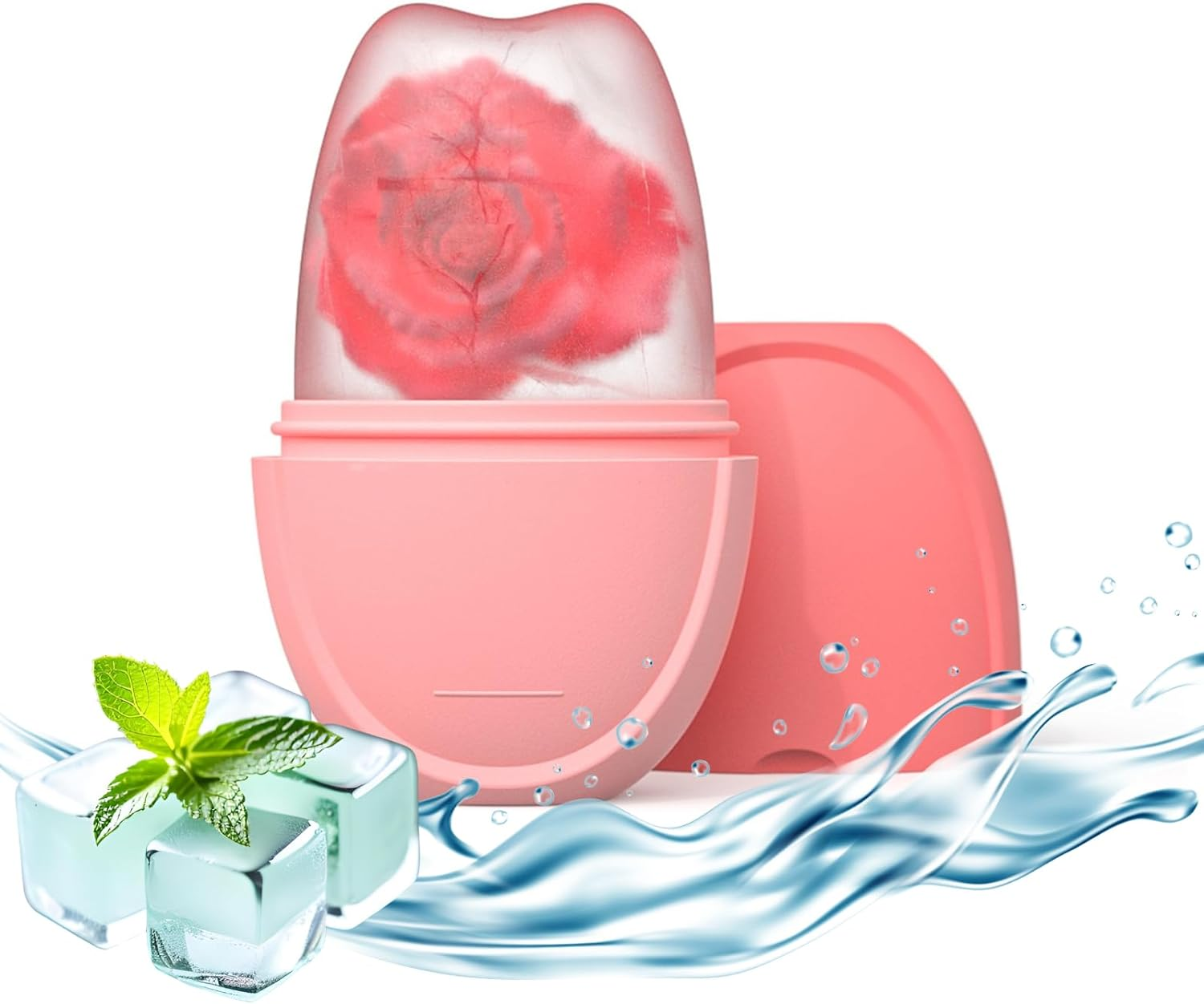 Ice Roller for Face, Topavatop Silicone Ice Face Roller Skin Care, Facial Ice Roller Icing Tool, Ice Holder for Face, Icing Ice Mold for Face, Icing Face Ice Pod Skincare image number 6