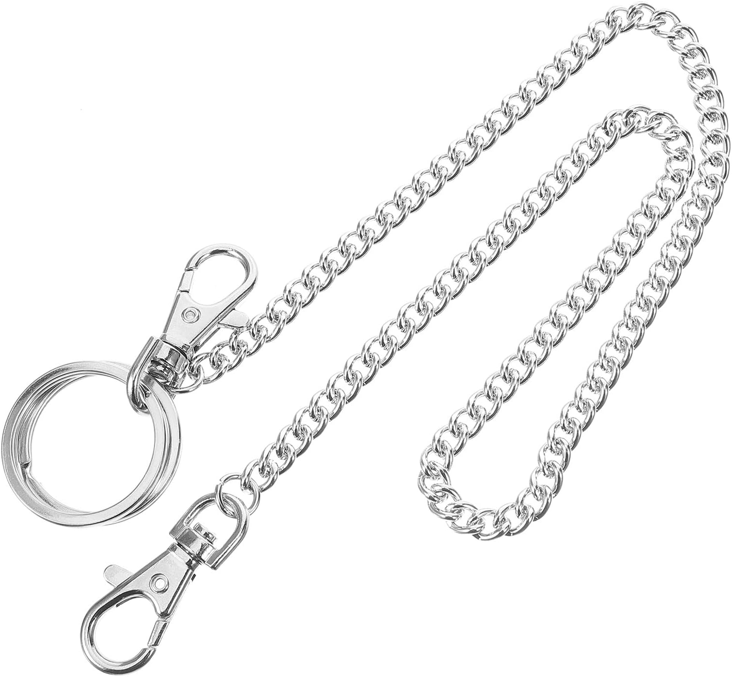 HEALEEP Metal Pants Chain Long Decorative Jeans Chain for Men Trousers Wallet Keychain Safety Accessory with Fine Craftsmanship for Casual and Formal Wear image number 4