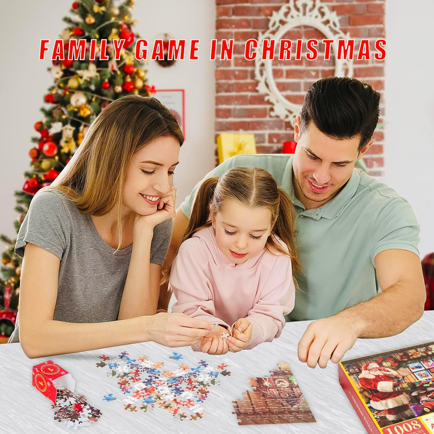 Advent Calendar 2024 Jigsaw Puzzles, 24 Box Christmas Puzzle Countdown Calendar, Funny Christmas Game Gift, Santa'S Xmas Gift,1008 Pieces 19.7 Inches X 27.6 Inch Puzzles image number 5
