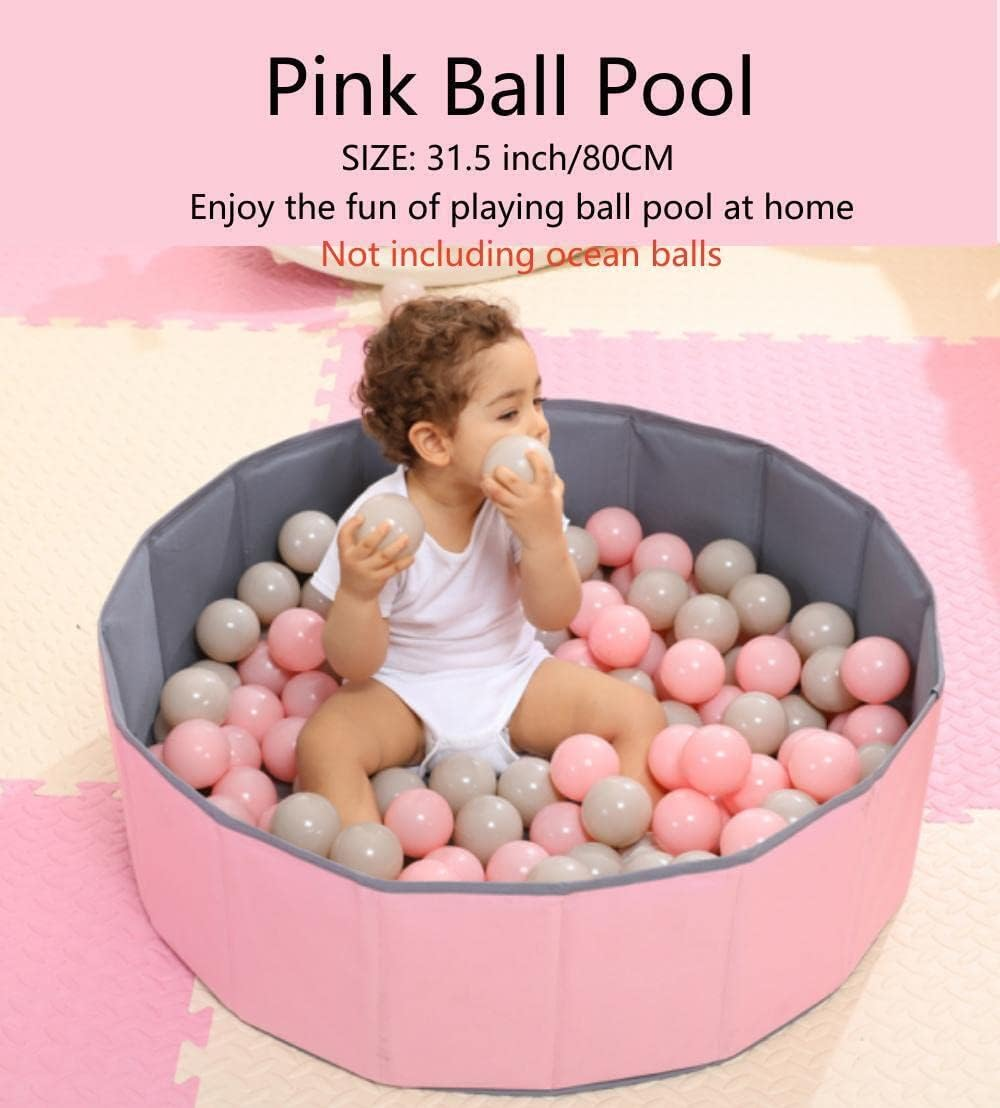 YYZ Ball Pit Balls Plastic Crush Proof Balls for Kids Playhouse Ball Pool Family Ball Pool 2.75 Inch of 100 P(Pink, 31.5 Inch 80Cm).Ideal Gift Play Toy for Children Toddler Boys & Girls. image number 6