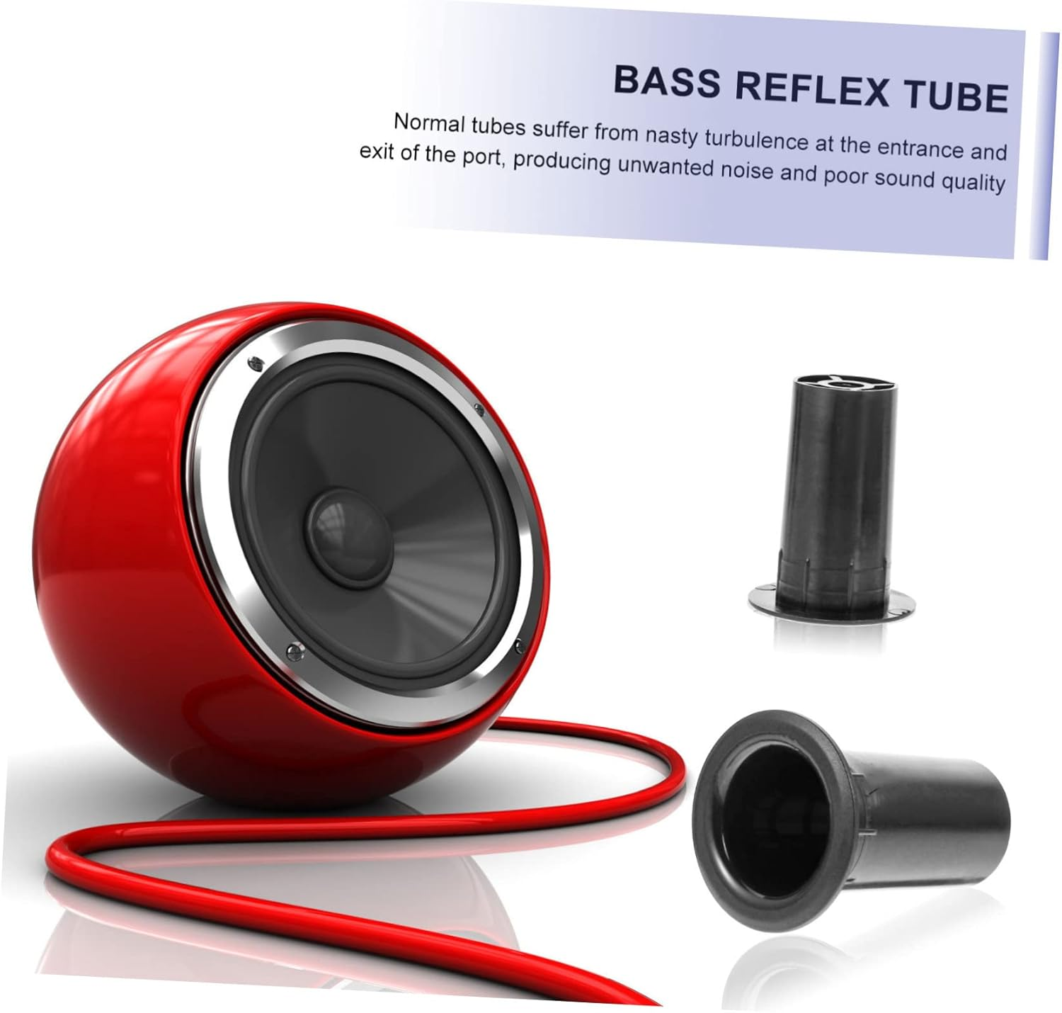 ARTIBETTER 24Pcs Speaker Port Tube Subwoofer Bass Reflex Tube for Woofer Box Speaker Parts for Cabinet Vent for Audio Subwoofer Enhancements image number 3