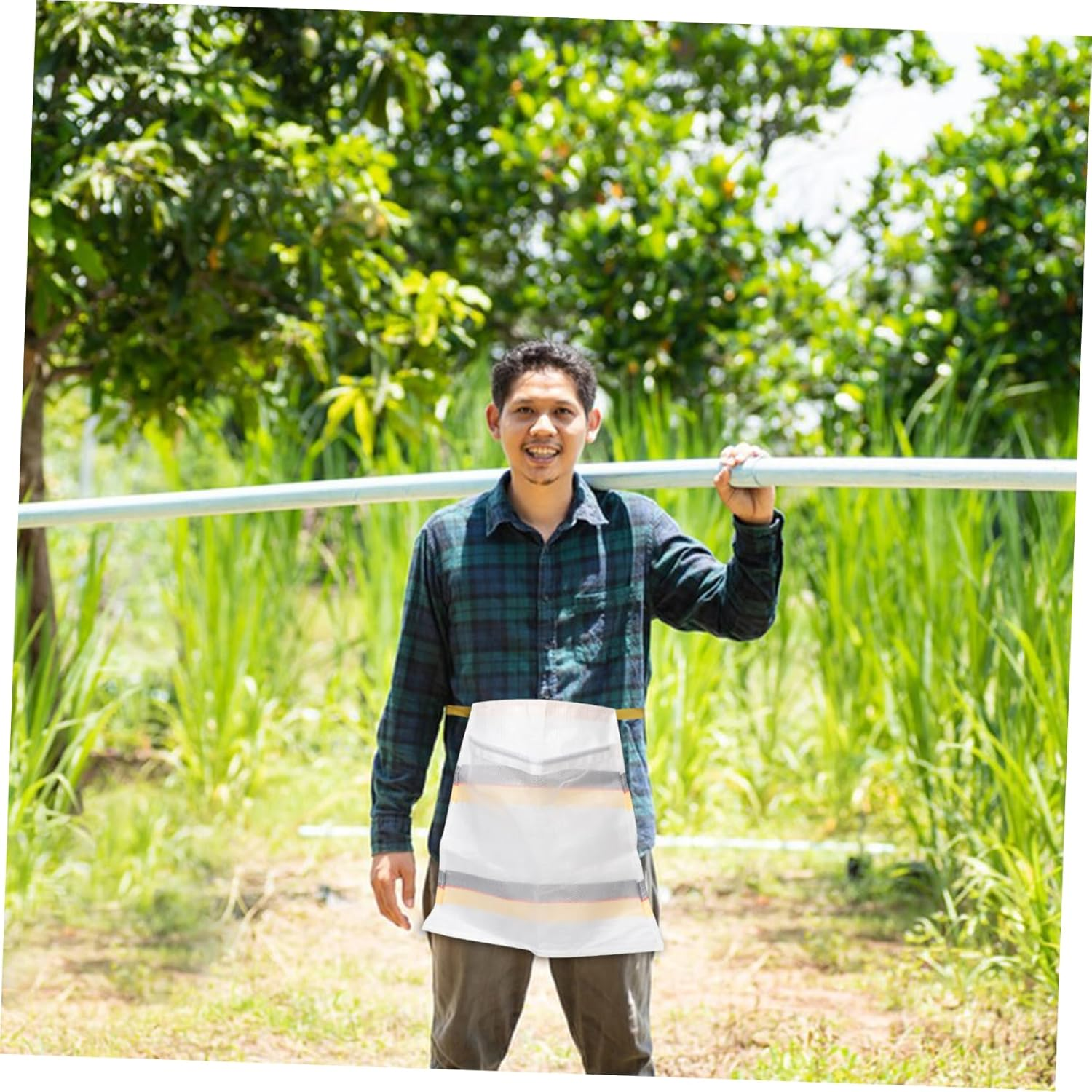 Mushroom Foraging Bag Garden Vegetable Apron for Easy Harvesting Spacious Pocket for Fruits Mushrooms Berries Convenient Waist-Hanging Design for Outdoor Enthusiasts image number 2