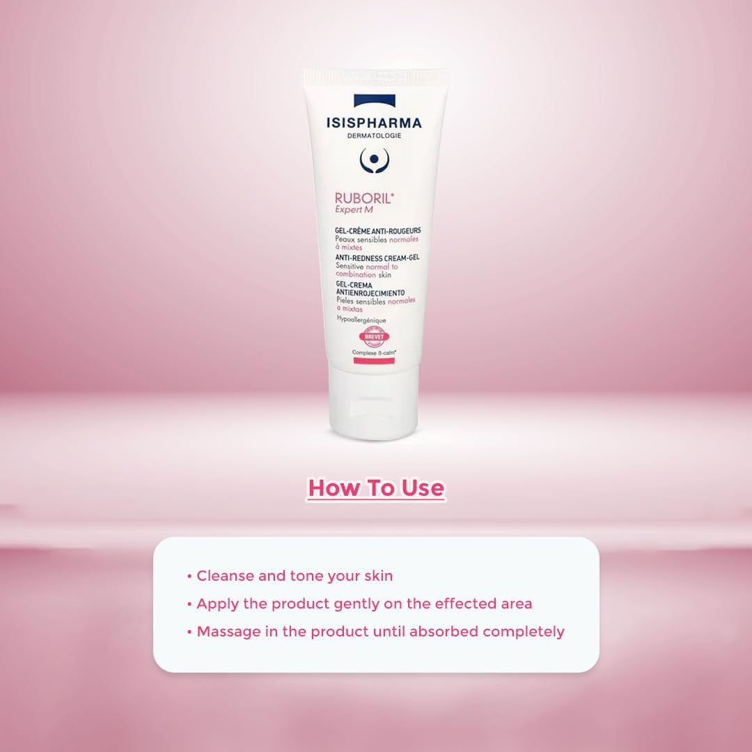 Ruboril Expert M Anti-Redness Face Cream and Gel 40Ml Isis Pharma