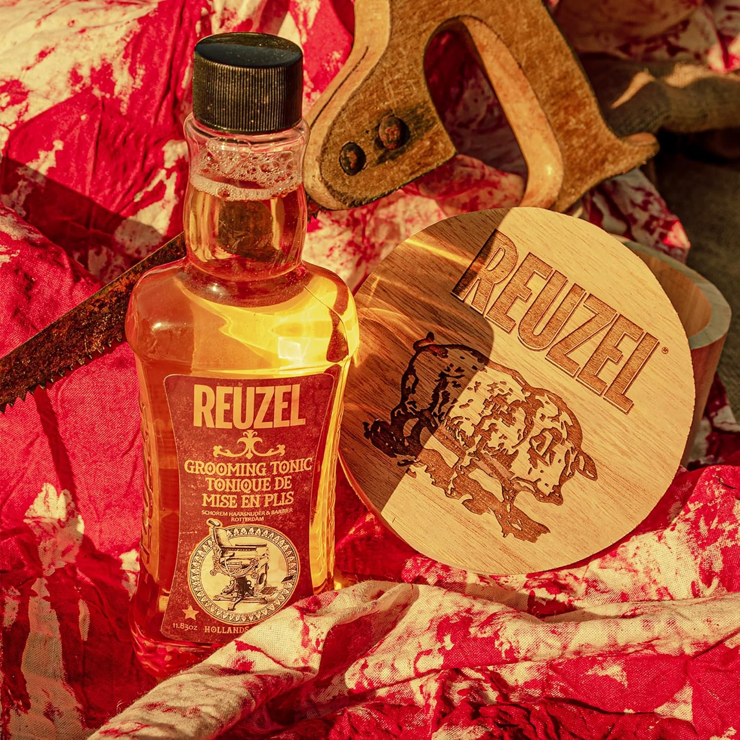 Reuzel Grooming Tonic - Pro Oil Treatment for Men with Organic and Natural Ingredients - Pure Serum That Gives Hair Essential Strength and Moisture - Apple Peppermint Fragrance - 350 Ml image number 2