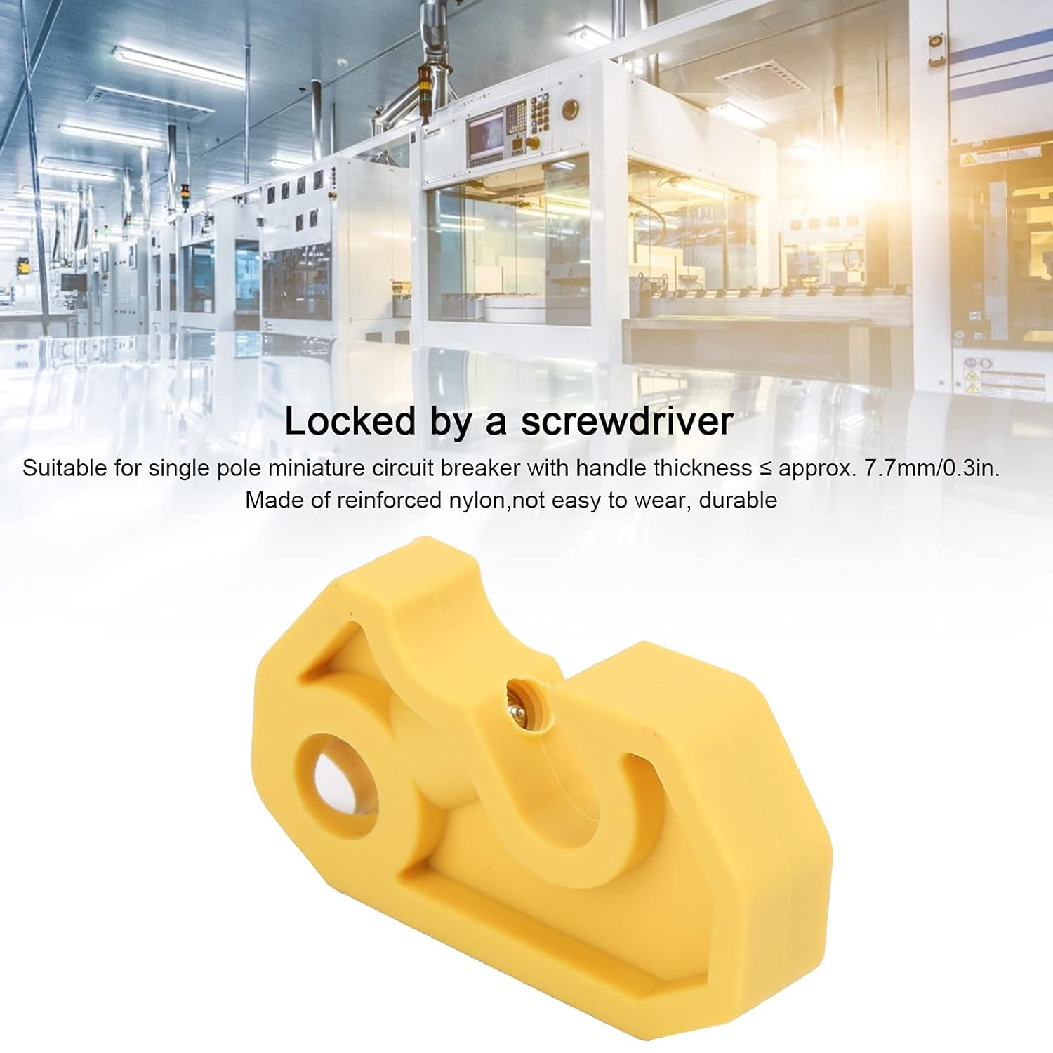 Breaker Lockout, Electrical Box Circuit Breaker Lockout Light Switch Lock Electrical Panel Lock Tagout Breaker Box Lock for Air Switch Lockout image number 1