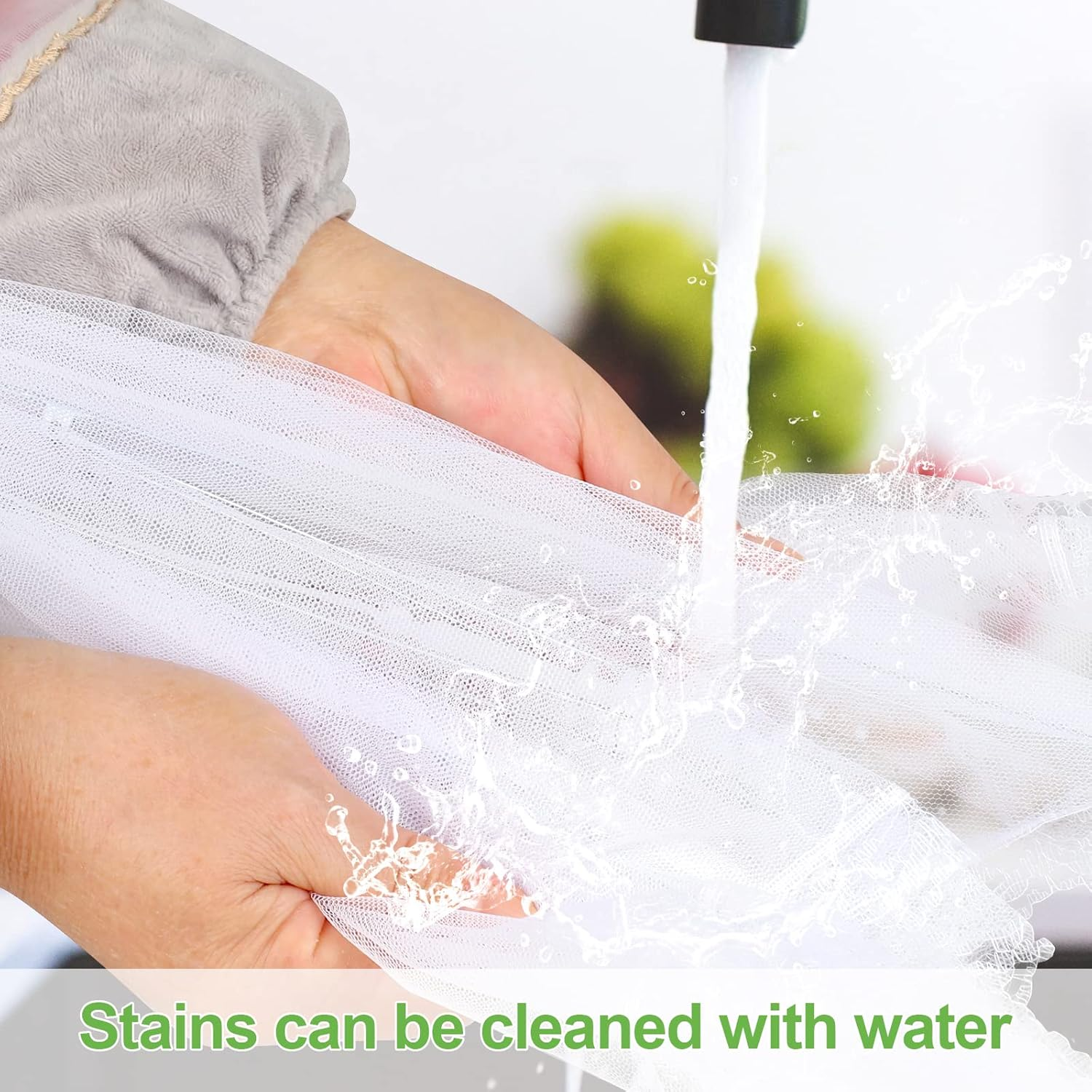 4Pack Mesh Food Covers 17Inch, Large and Tall Food Covers, Pop-Up Mesh Food Covers Tent Umbrella for Bbqs, Outdoors, Screen Tents, Parties Picnics, Fruit Cover image number 3