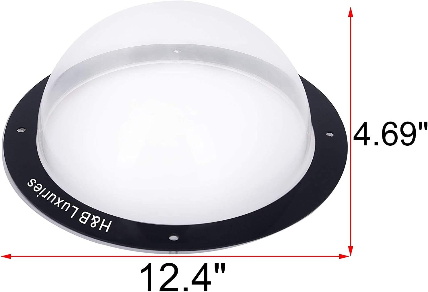 H&B Luxuries Durable Acrylic Dome Dog Window for Fence to View outside for Satisfying Curious Pets FW058 (2-Pack) image number 5