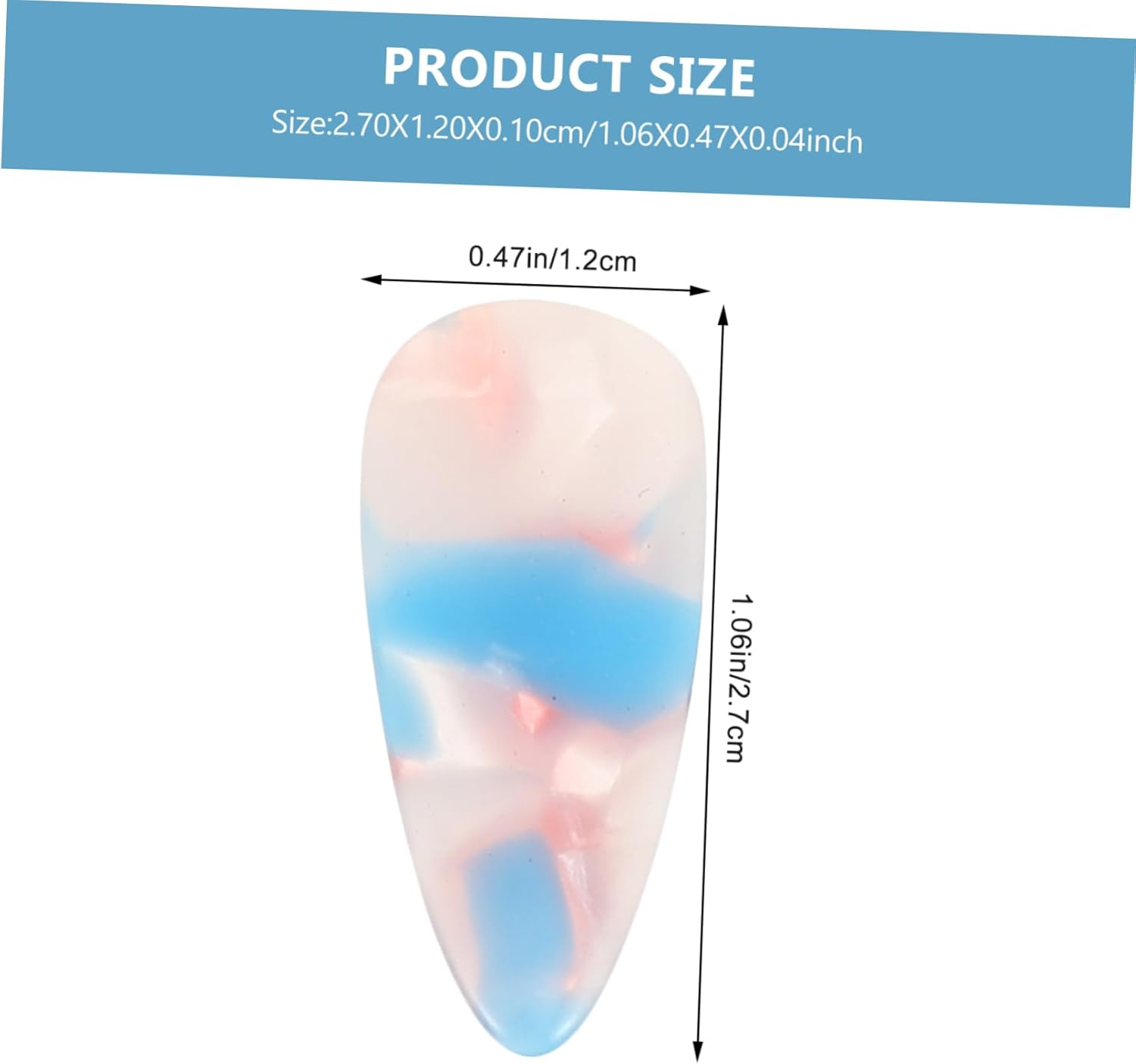 Vaguelly 8Pcs Guzheng Nail Covers Soft Comfortable Fingertip Protectors for Musical Instruments Double-Sided Medium - Multi image number 5