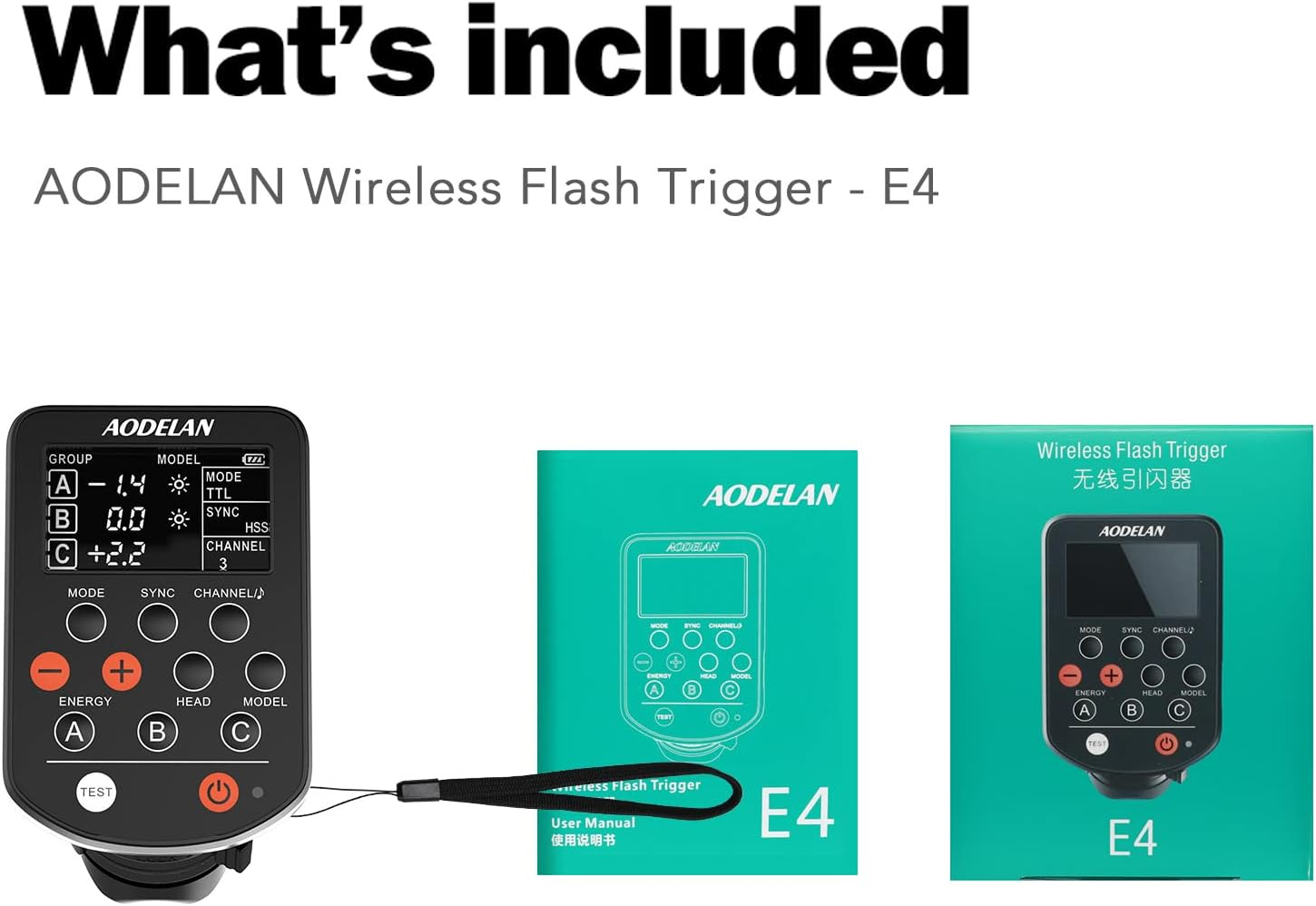 AODELAN TTL Wireless Flash Trigger for Canon Cameras, Supports 1/8000S HSS Function, Replaces Profoto Air Remote TTL-C image number 6