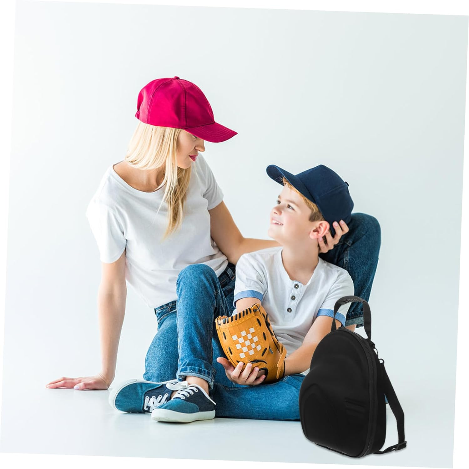 OKUMEYR Cap Storage Bag for Baseball Caps Hat Travel Case Handle and Shoulder Strap for Travel and Outdoor Activities