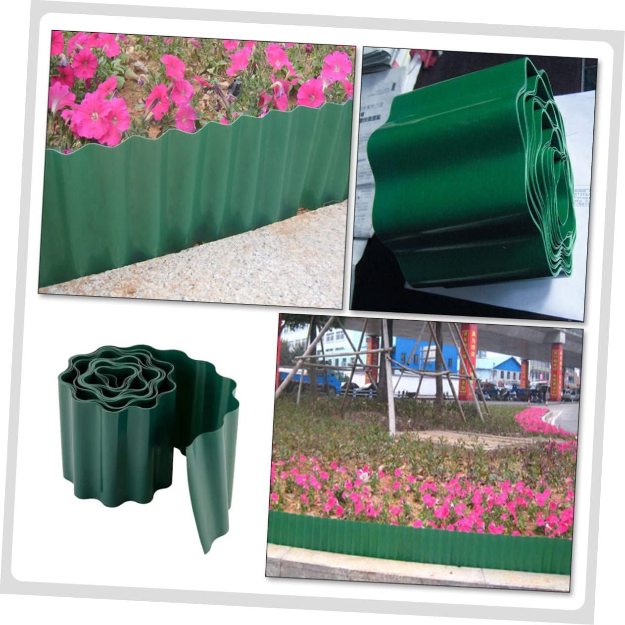 MERRYHAPY Lawn Edging Fence Landscape Border for Garden Decor and Courtyard Partition image number 4