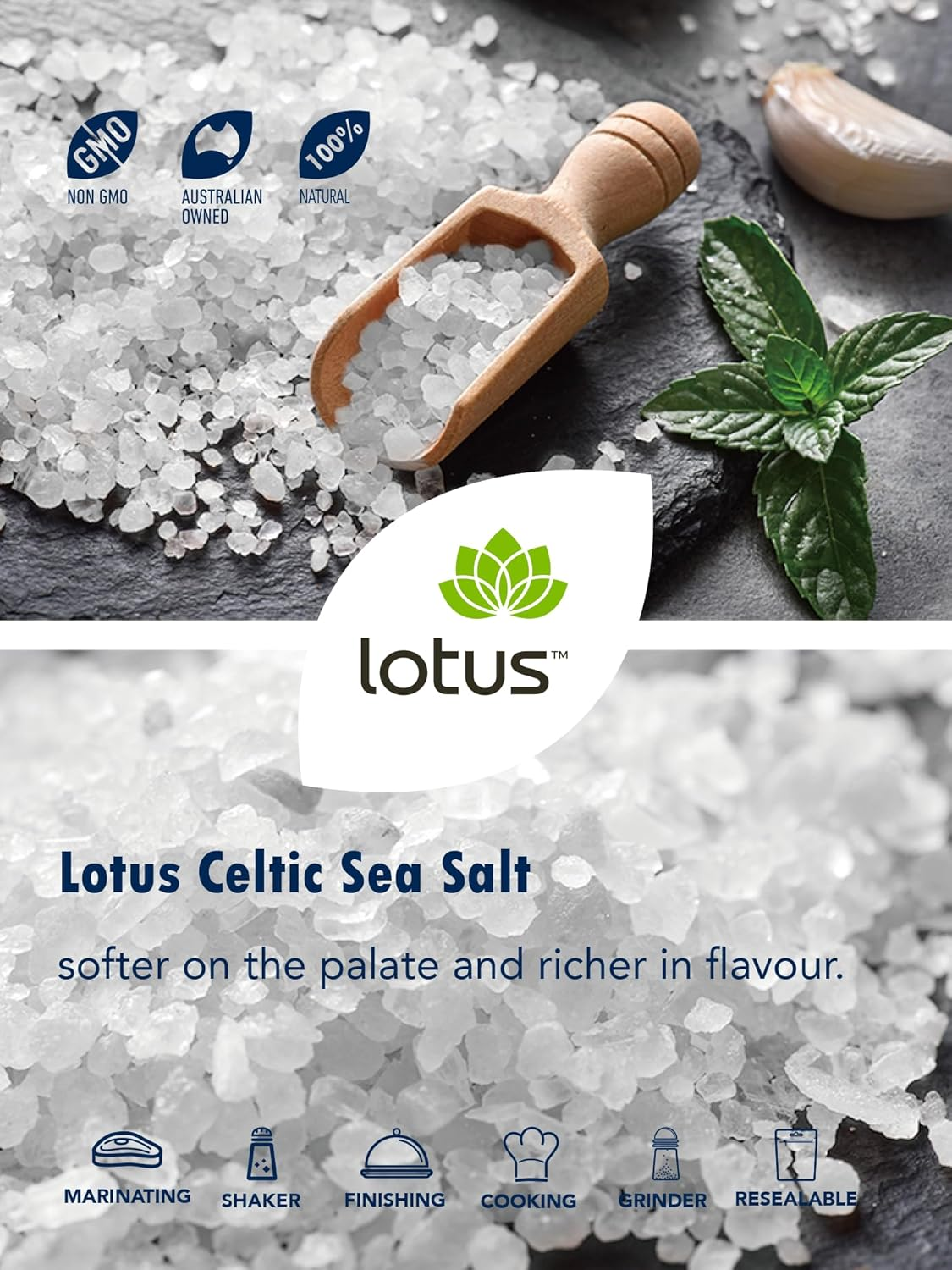 Lotus Sea Salt Celtic Fine 4.8Kg Bulk Pack image number 1