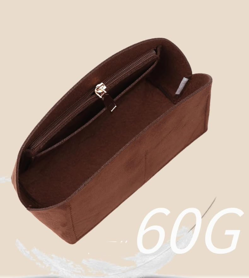 XIAOYIBAIHUOUK Bag Storage Insert for LV ALMA Handbags Liner Bag Handbag Organizer Insert Wallet Lining Storage Bag(Red A,Alma BB) - Red A image number 5