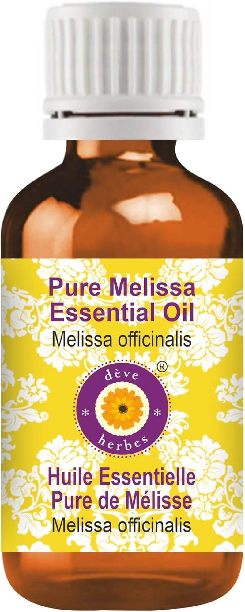 Deve Herbes Pure Melissa Essential Oil (Melissa Officinalis) 100% Natural Therapeutic Grade Steam Distilled for Personal Care 30Ml (1 Oz) image number 5