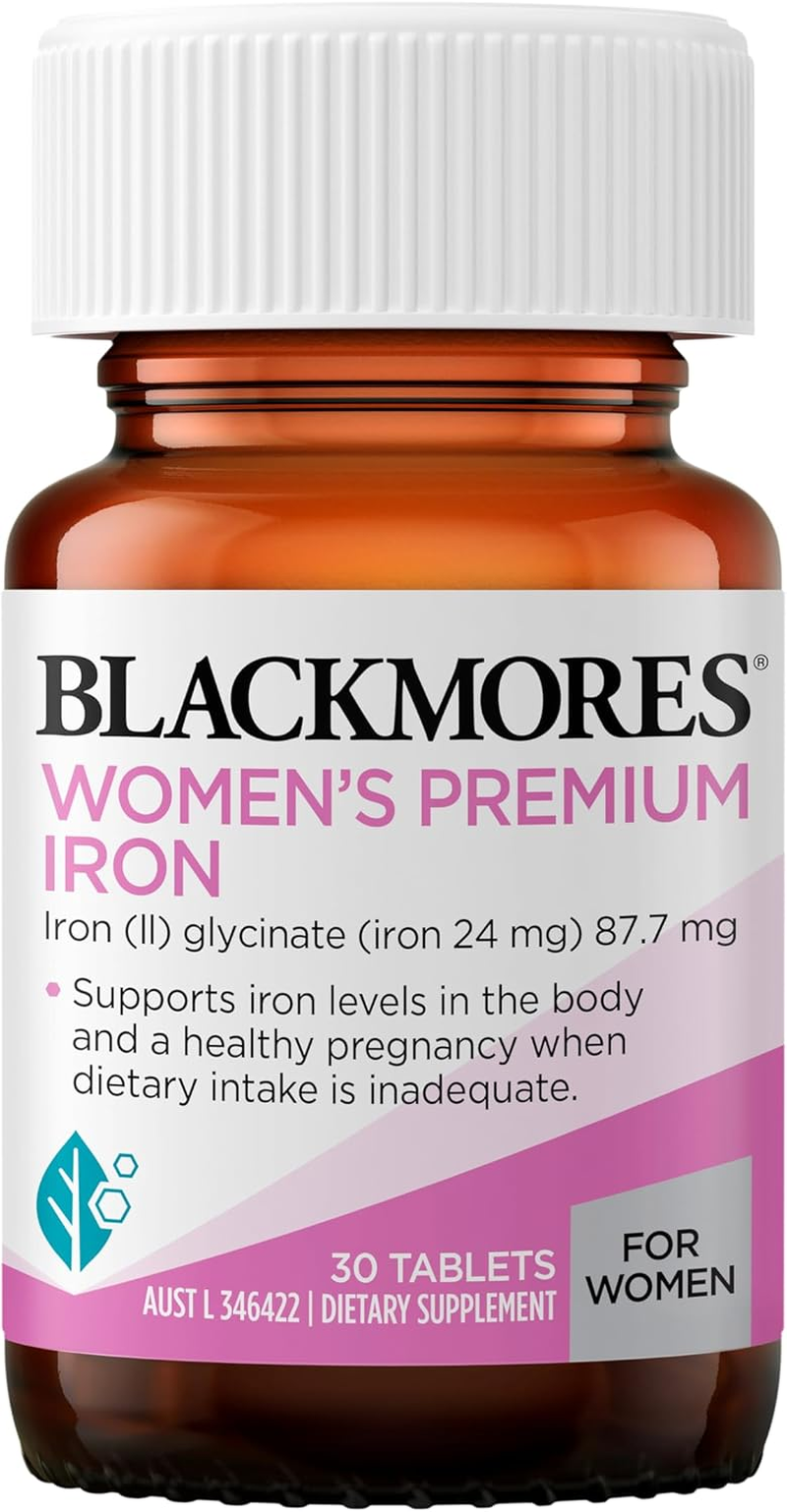 Blackmores Women'S Premium Iron | Helps Maintain Healthy Iron Levels in the Body | Low Constipation | 30 Tablets image number 3
