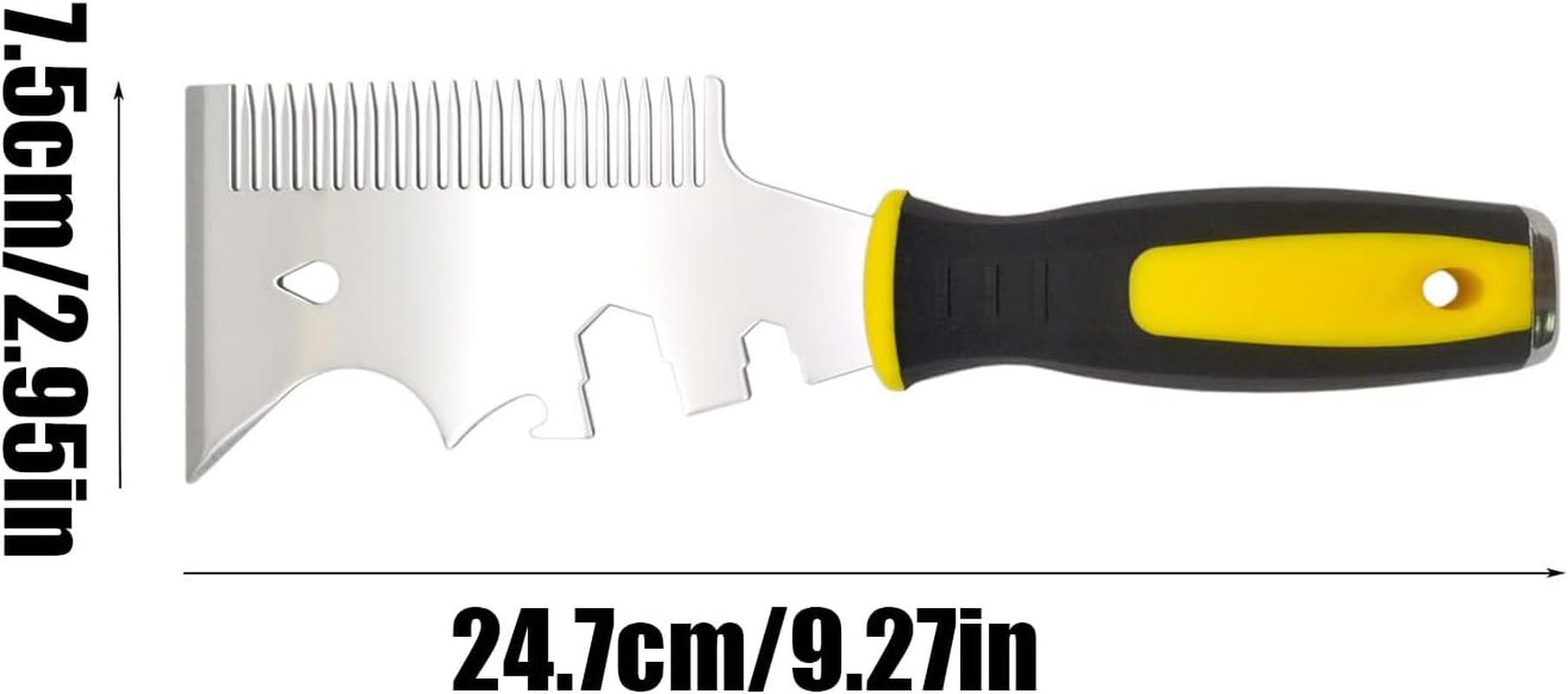 Paint Brush Comb | Stainless Steel 13 in 1 with Wrench - Painting Brush Cleaning Tool - for Craft Projects Trim Work Wall Edge House Painting Home Improvement image number 1