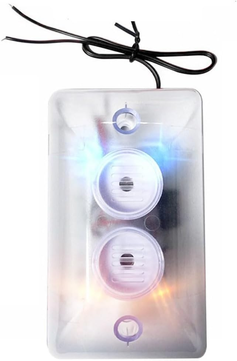 Taikuwu 120Db Strobe Siren Alarm - 220V AC Dual Red & Blue Flashing Lights, Fire Emergency Alarm for Public Safety, Warehouses, Schools (ABS Housing, Wall-Mounted) image number 6