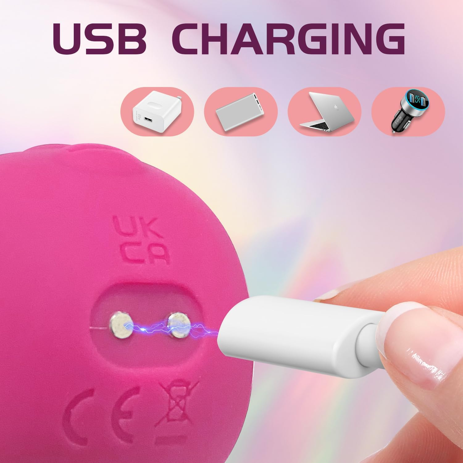 DVEDO Realistic Dildo Vibrator for Women,22Cm*3.5Cm Sex Toys for Women Clitoris G Spot Stimulator with 10 Powerful Vibration Mode, Waterproof Rose Toy for Women and Couples image number 6