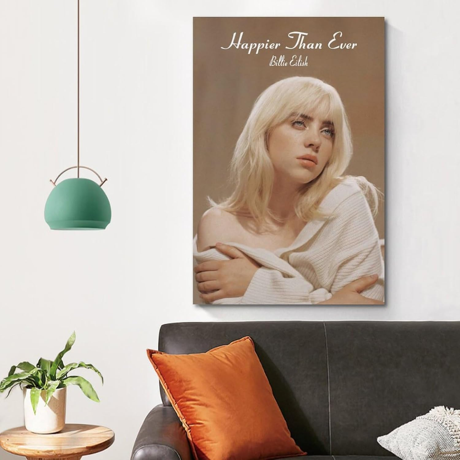Music Billie Wall Art Eilish Poster Poster Canvas Painting Wall Art Picture Home Decor Print for Bedroom Living Room Dorm Study Bar Office 12X18Inch(30X45Cm) image number 3