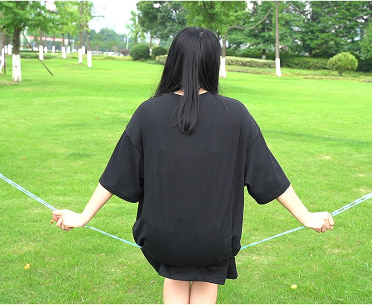 (5M) Clothesline, Windproof Clothes Drying Rope, Portable Travel Clothesline, Adjustable for Indoor Outdoor Laundry Clothesline, Nylon Clothes Rope, Hanger for Camping Travel Home image number 2