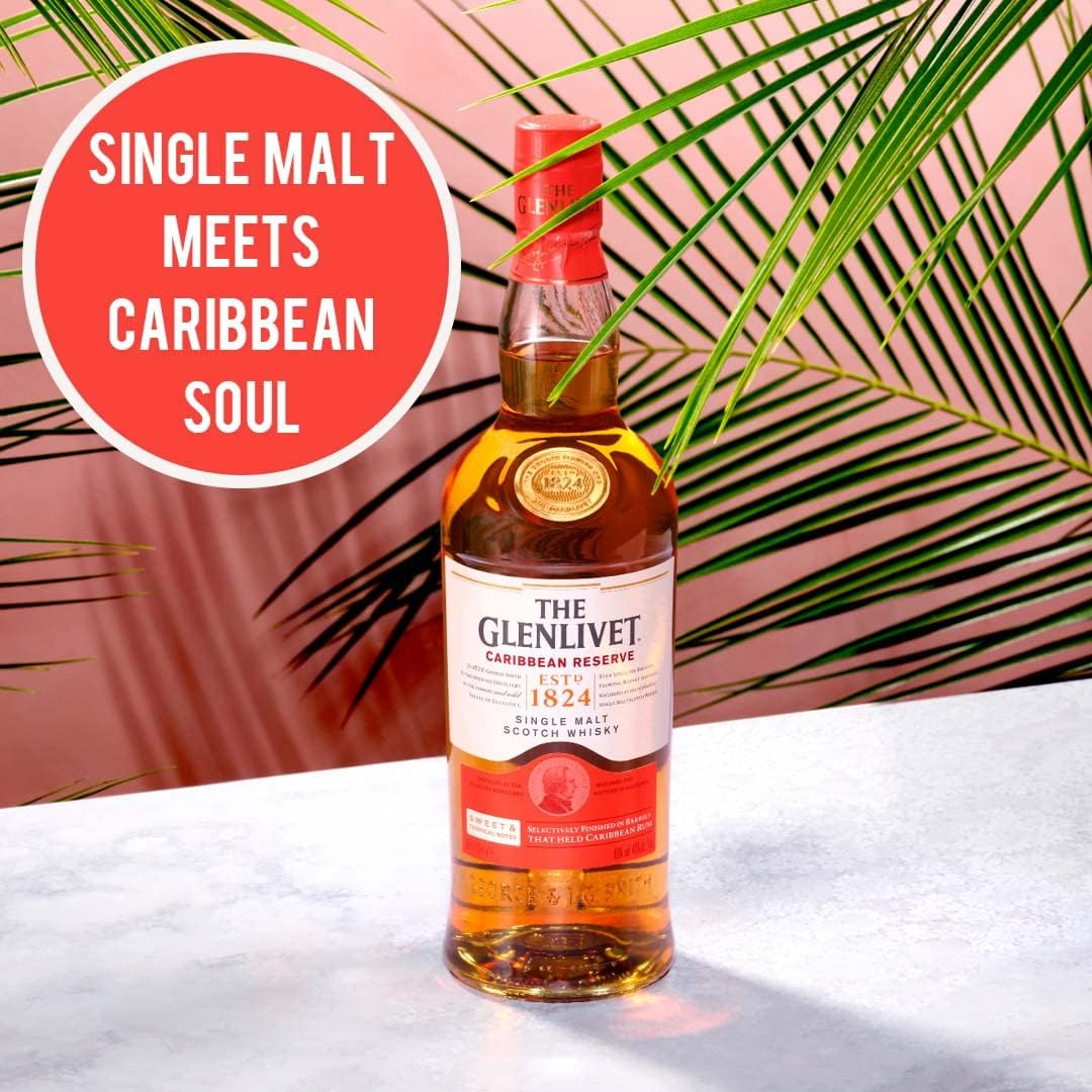 The Glenlivet Caribbean Reserve Single Malt Scotch Whisky 700Ml Giftbox image number 4