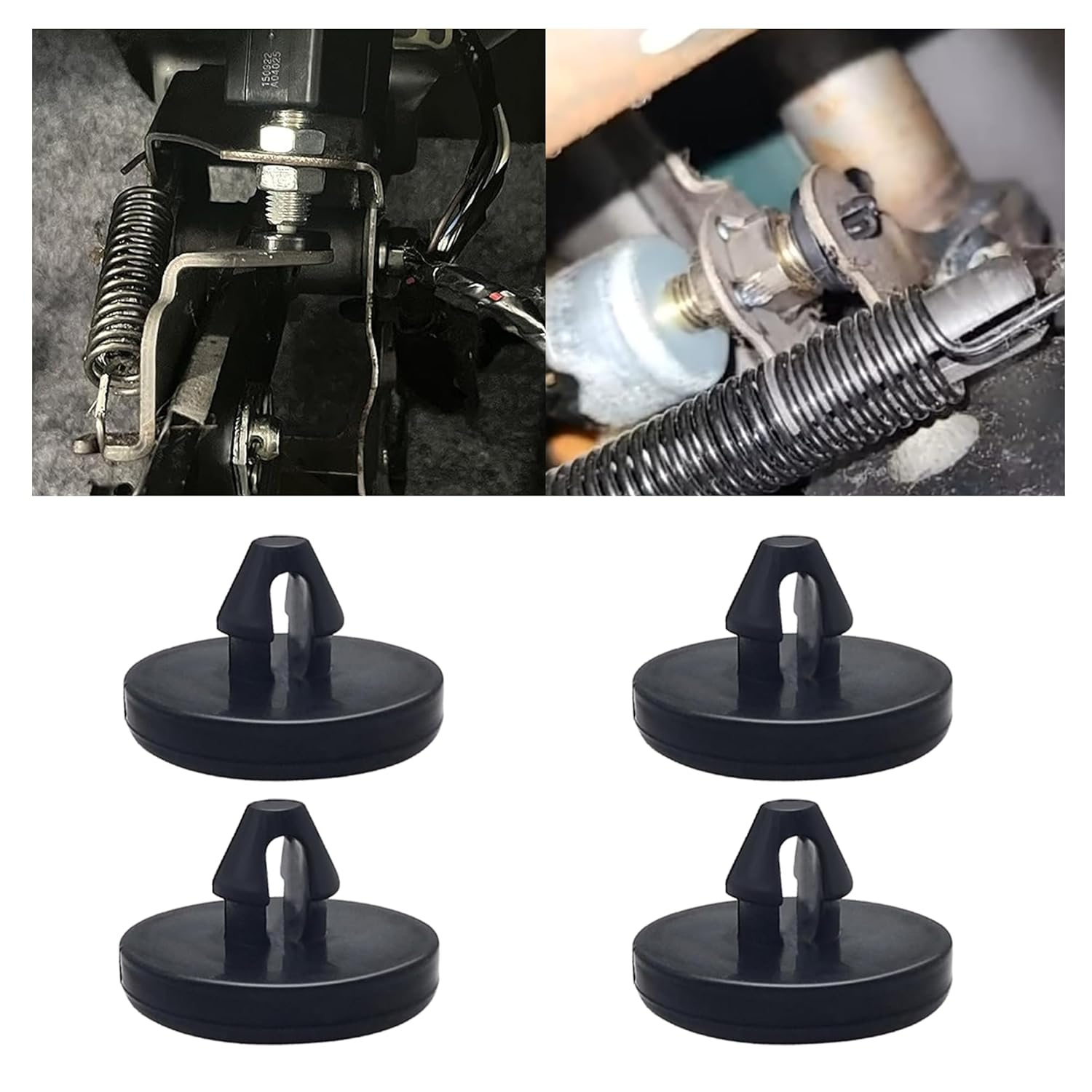 Stacool 4PCS Car Brake Pedal Stop Pad OEM# 90541-06036, Push Button Switch, Manual Operation, Black