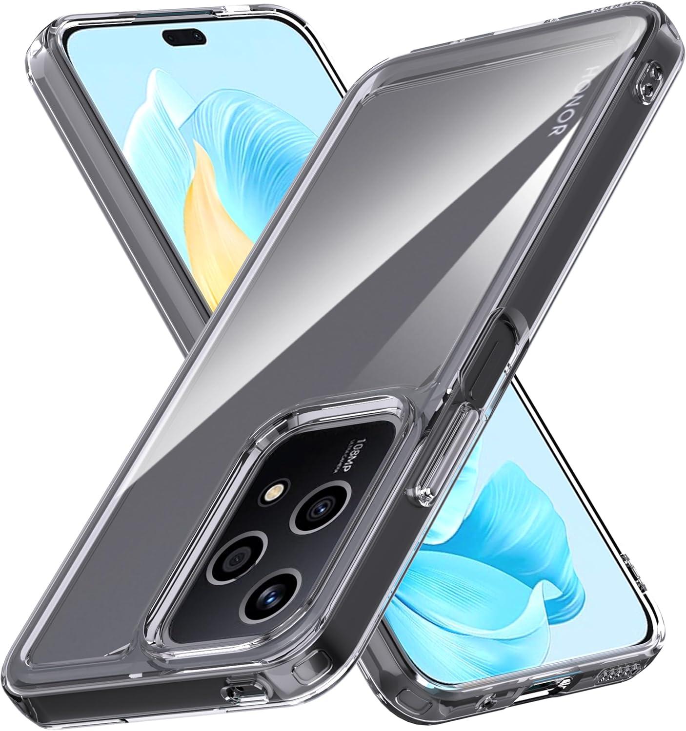 Anoowkoa TPU Case for Xiaomi Redmi Note 15 Pro Plus/Redmi Note 15 Pro+ 5G Phone Case Clear with Built-In Camera Lens Protector Thin Transparent Protective Back Cover Soft Flexible Silicone Case
