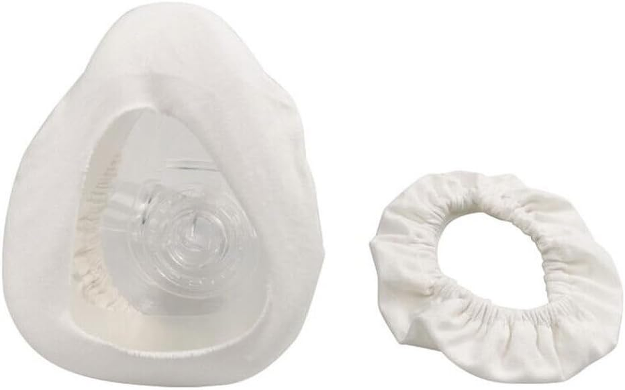 3X Reusable Fabric Comfort Covers to Reduce Air Leaks Ski for Cpap Mask Liners White - Pink X2 image number 4