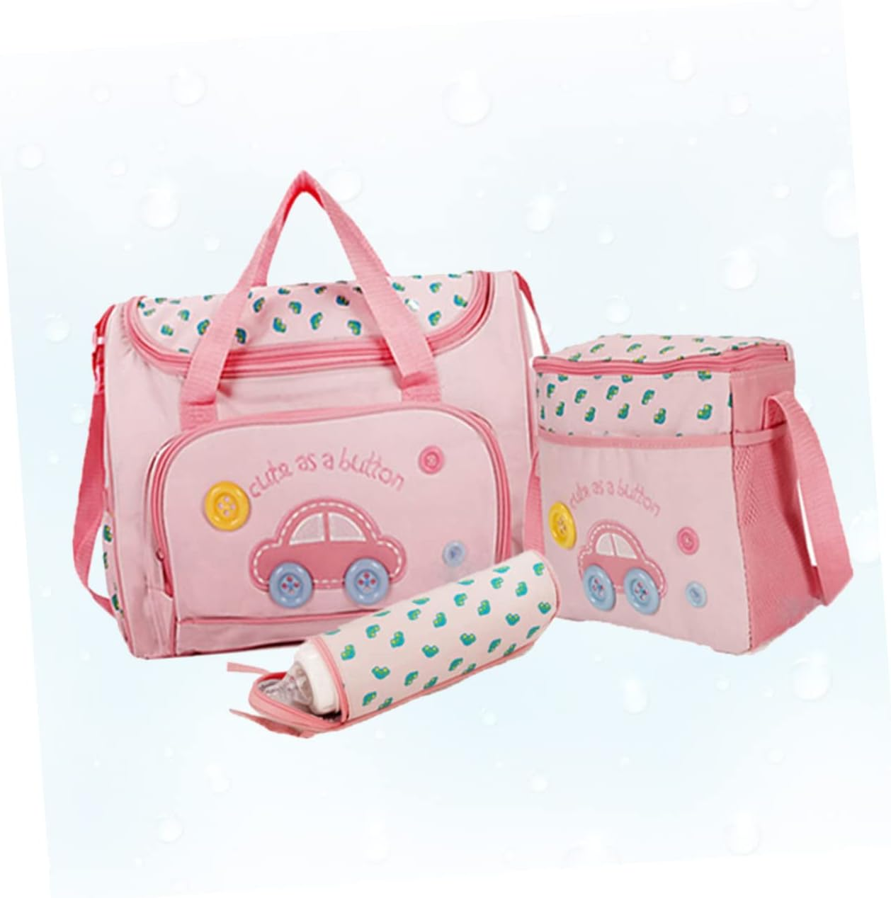 Abaodam Diaper Bag Set for Travel Large Capacity Nappy Changing Backpack Feeding Bottle Maternity Bag