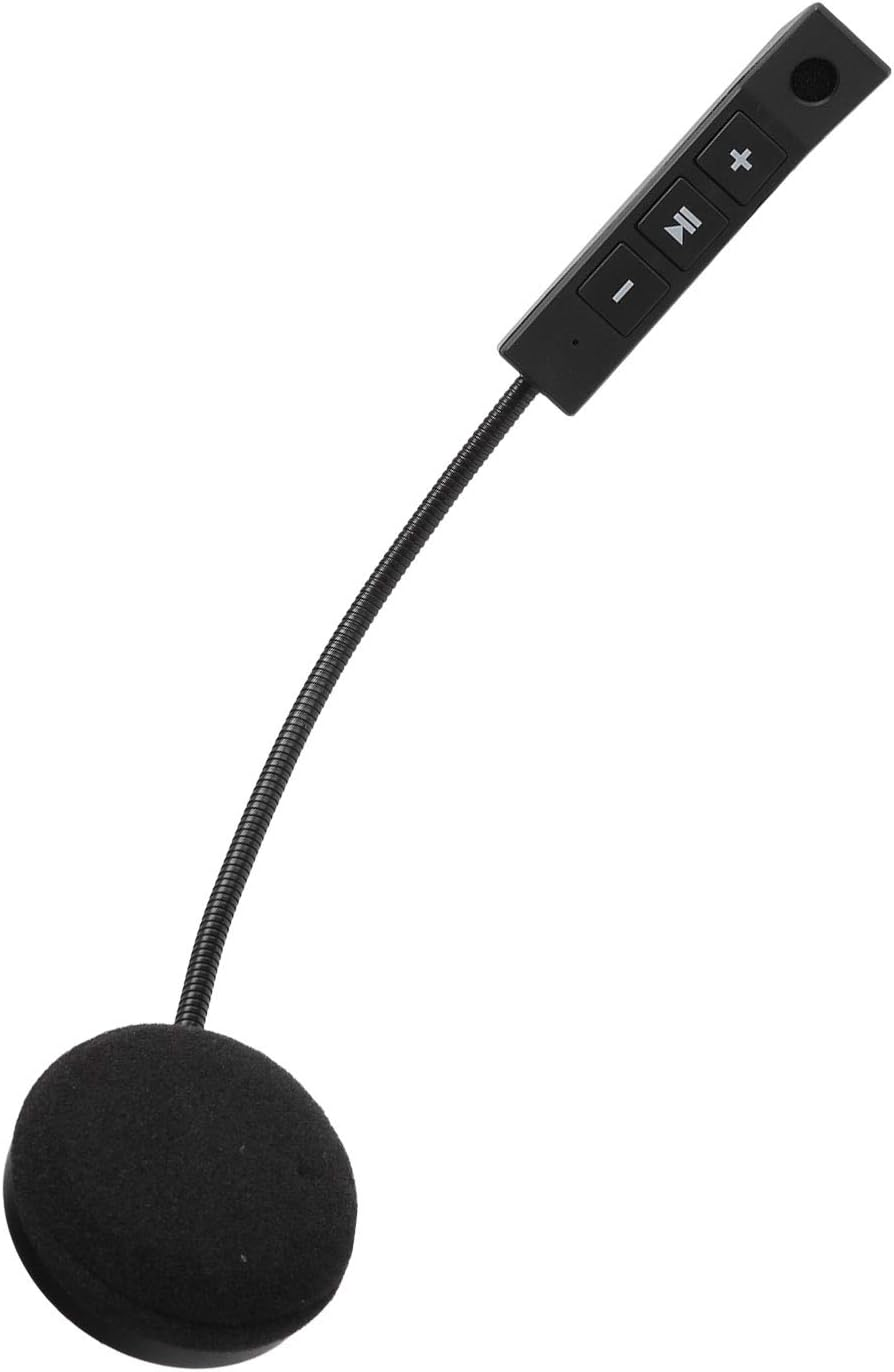 Bluetooth Motorcycle Helmet Wireless Earphones Mic Stereo Headset Noise Reduction for Riding Hands Black image number 6