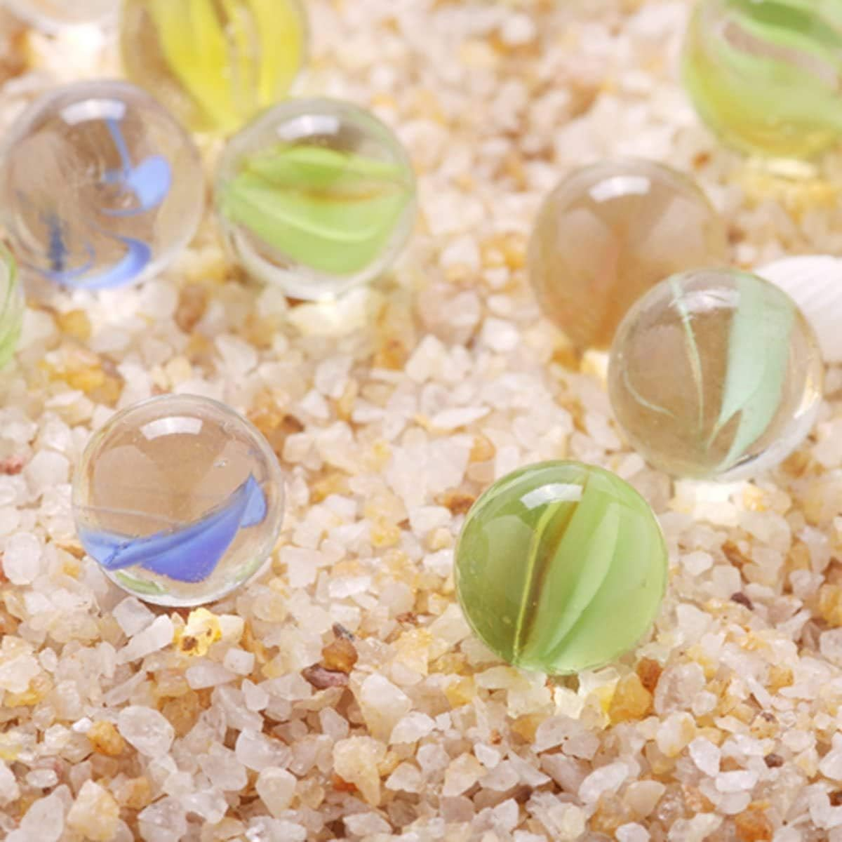 20 Pcs Color Mixing Glass Marbles 16Mm/0.63Inch Kids Marble Games DIY and Home Decoration image number 4