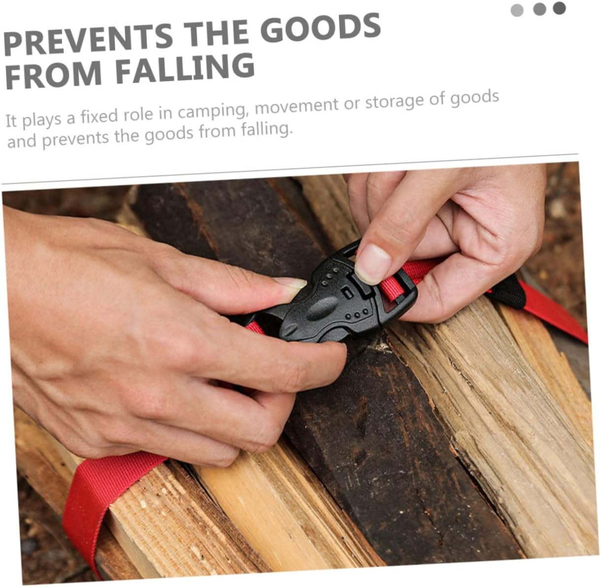 Ipetboom 2Pcs Nylon Camping Packing Strap Buckle Luggage Bundling Belts for Travel Tie down Quick Release Buckle for Outdoor Gear image number 3